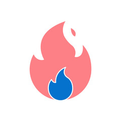 Fire icon vector