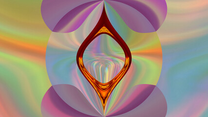Abstract fantasy pink and iridescent background