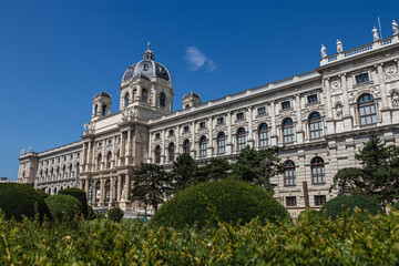 Fototapeta na wymiar Natural history museum in the center of Vienna