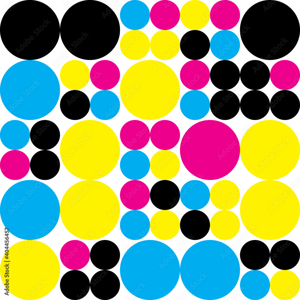Poster abstract dotted cmyk background pattern