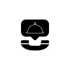 Food order icon isolated on white background