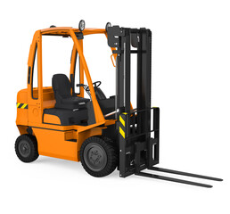Forklift Truck Isolated