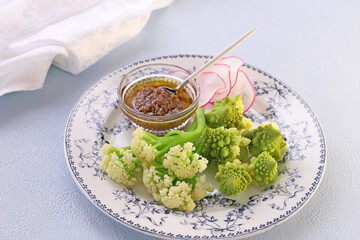 温野菜サラダ　バーニャカウダソース