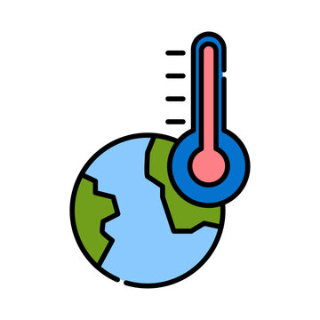 Temperature of earth icon