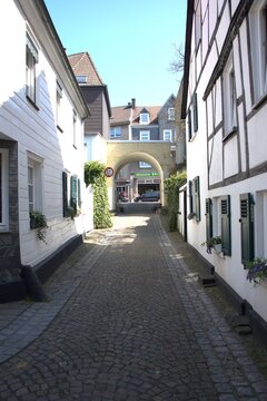 Alte Gassen in Kettwig mit Altstadtpflaster