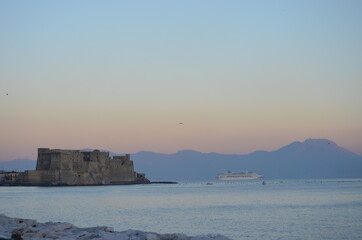Fototapeta na wymiar Bord de mer de Naples