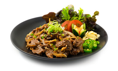 Beef BBQ Bulgogi Korean Food stir fried Style