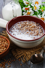 Buckwheat porridge with milk