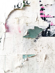 Old ripped blank torn grunge posters texture background