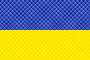 Mosaic flag of the Ukraine - Illustration, 
Three dimensional flag of Ukraine