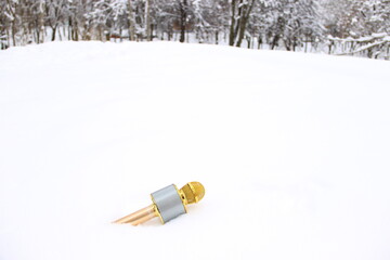 light bulb on a white