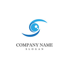 Branding Identity Corporate Eye Care vector logo design