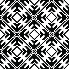  Black and white texture. Abstract seamless geometric pattern. 