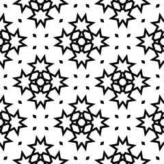  Black and white texture. Abstract seamless geometric pattern. 