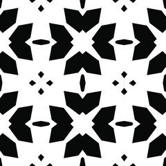  Black and white texture. Abstract seamless geometric pattern. 