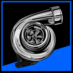 turbo illustration eps10 logo design vector