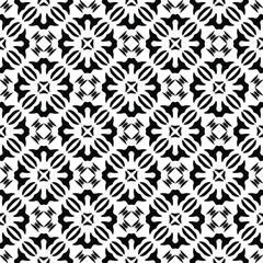 Black and white texture. Abstract seamless geometric pattern. 