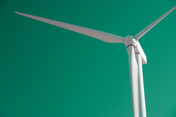 Sustainable wind energy concept view