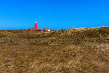 Leuchtturm bei De Cockdorp, Texel, Niederlande