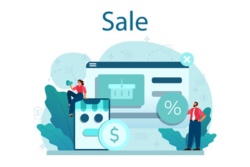Naklejka premium Sale concept. Business planning and development. Sales