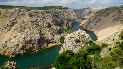 Obraz na płótnie Canvas Croatia, river and valley views