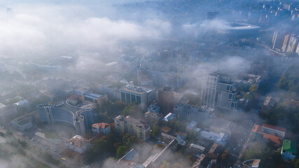 what does the city look like above the fog