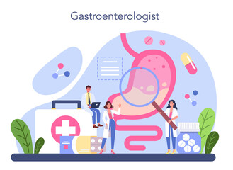 Fototapeta na wymiar Gastroenterology doctor concept. Idea of health care and stomach