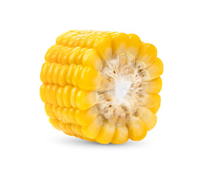 Sweet corn isolated on white