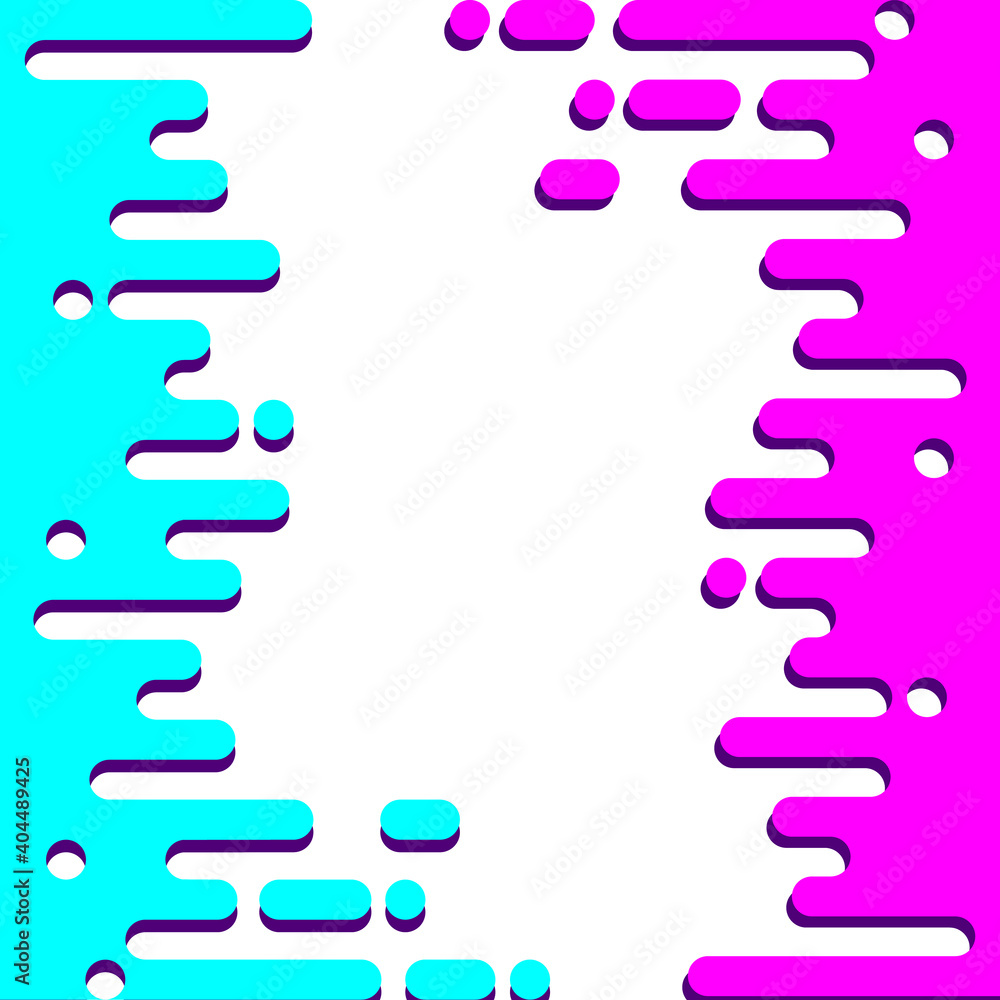 Aufkleber abstract background with color rounded fluid wave shapes. jpeg dynamic liquid illustration for desig