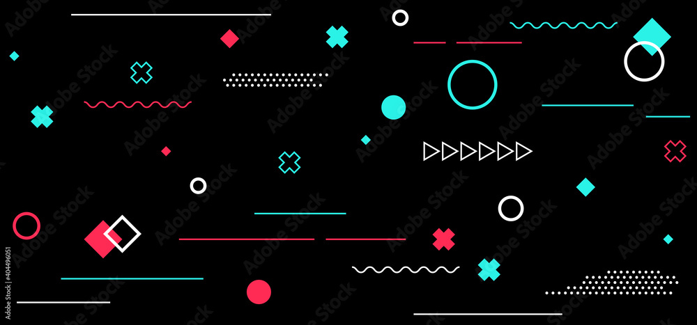 Aufkleber futuristic blue red gradient vector black background. seamless pattern. futuristic blue red gradient