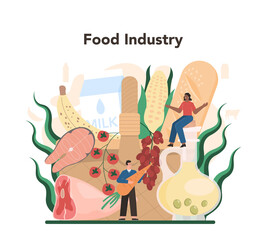 Food industry sector of the economy. Light manufacturing