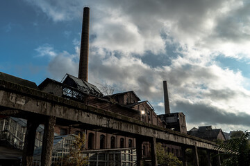 Fábrica abandonada en afueras de Belgrado