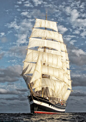 Sailing ship. Yachting