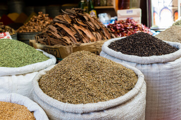Spices and herbs for sale in Morocco