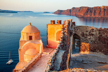 Oia sunrise on Santorini Island, Greece