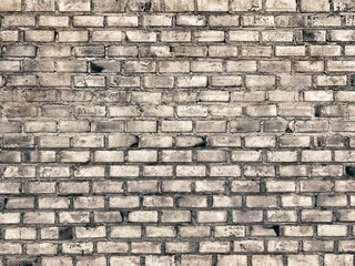 Old vintage retro style bricks wall background and texture.