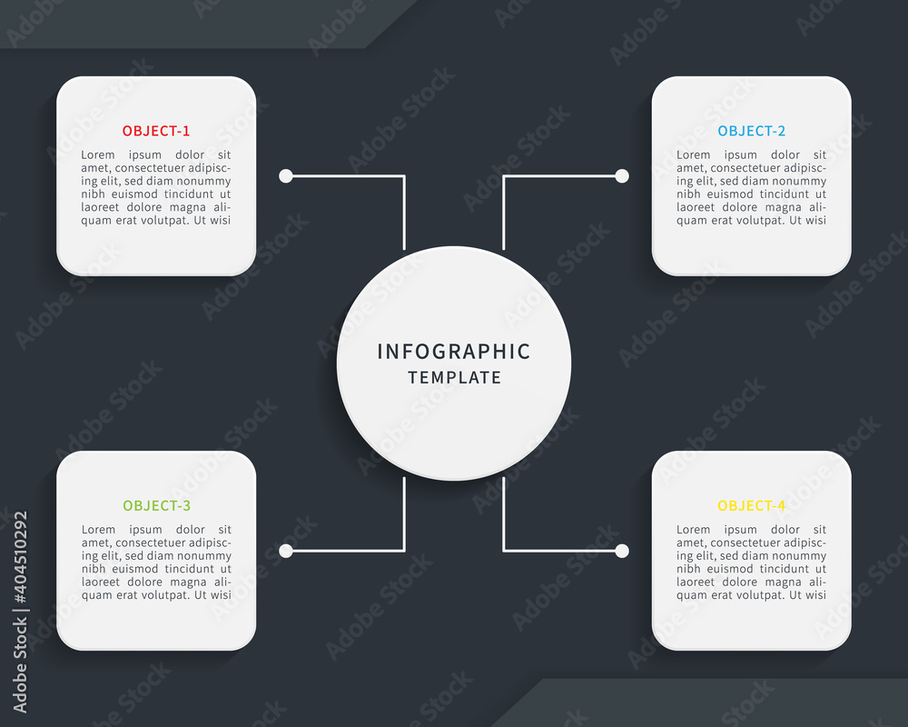 Poster infographic template. vector infographic element template in flat style. vector illustration.