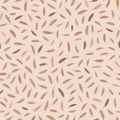 Seamless repeating pattern of feathers