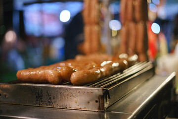 Thai food Sausage grilling