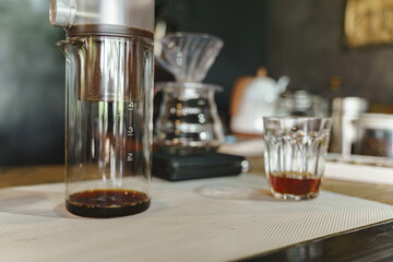 Cold brew coffee drink process