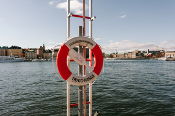 life buoy on the pier