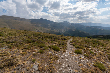 mountainous landscape of Sierra Nevada in southern Spain