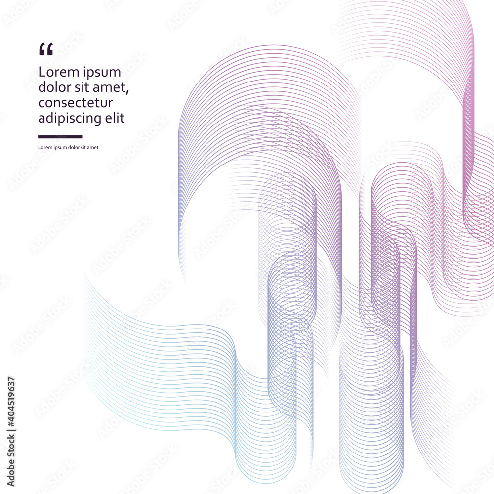 Poster Colorful background vector. Abstract shapes background. Wave design element