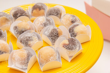 Traditional Brazilian party candy. Sweet made with powdered milk and chocolate