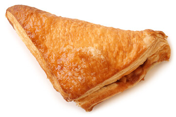 Puff pastry triangle filled with with jam