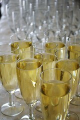 glasses of champagne