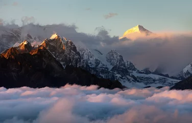 Papier Peint photo autocollant Makalu mount Makalu, Nepal Himalayas