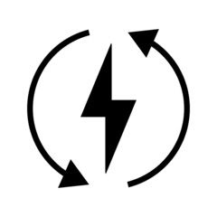 Renewable energy vector icon illustration