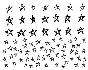 star  line drawing style,   vector design