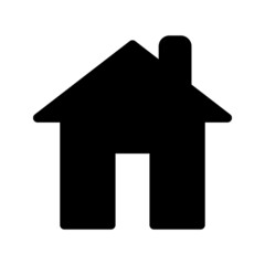 Home icon - symbol of house vector flat syle color